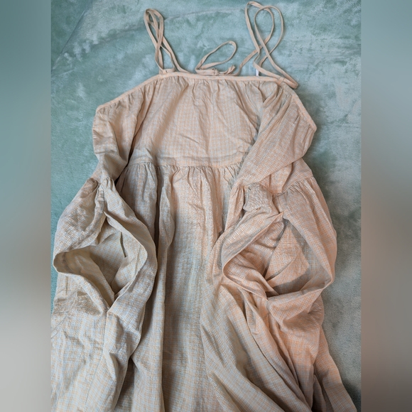 Everlane tiered cotton adjustable dress women's small NWT - Picture 2 of 6